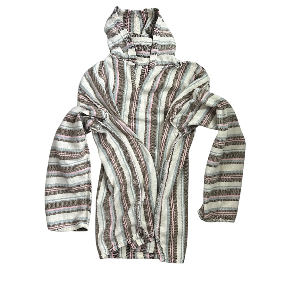 EARTH RAGZ NWT! Women’s Baja Joe Mexican Hoodie Pastel Pocket Brushed Lining XL - Picture 6 of 10